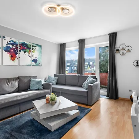 Federnest Living - Design Luxus, Vollausstattung, 2 Min Hbf Duisburg, Betten, 2 55