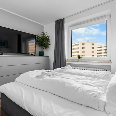 Apartament Design Luxus, Vollausstattung, 2 Min Hbf Duisburg, Betten, 2 55