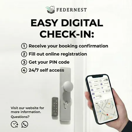 Federnest Living - Design Luxus, Vollausstattung, 2 Min Hbf Duisburg, Betten, 2 55