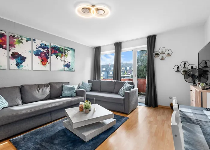 Design Luxus, Vollausstattung, 2 Min Hbf Duisburg, Betten, 2 55 Tv, Netflix, W24 * Duisburg