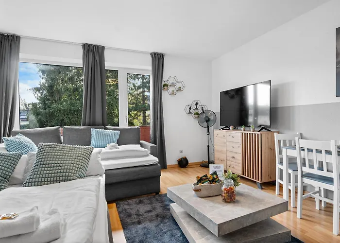 Design Luxus, Vollausstattung, 2 Min Hbf Duisburg, Betten, 2 55 Tv, Netflix, W24 Apartment Duisburg